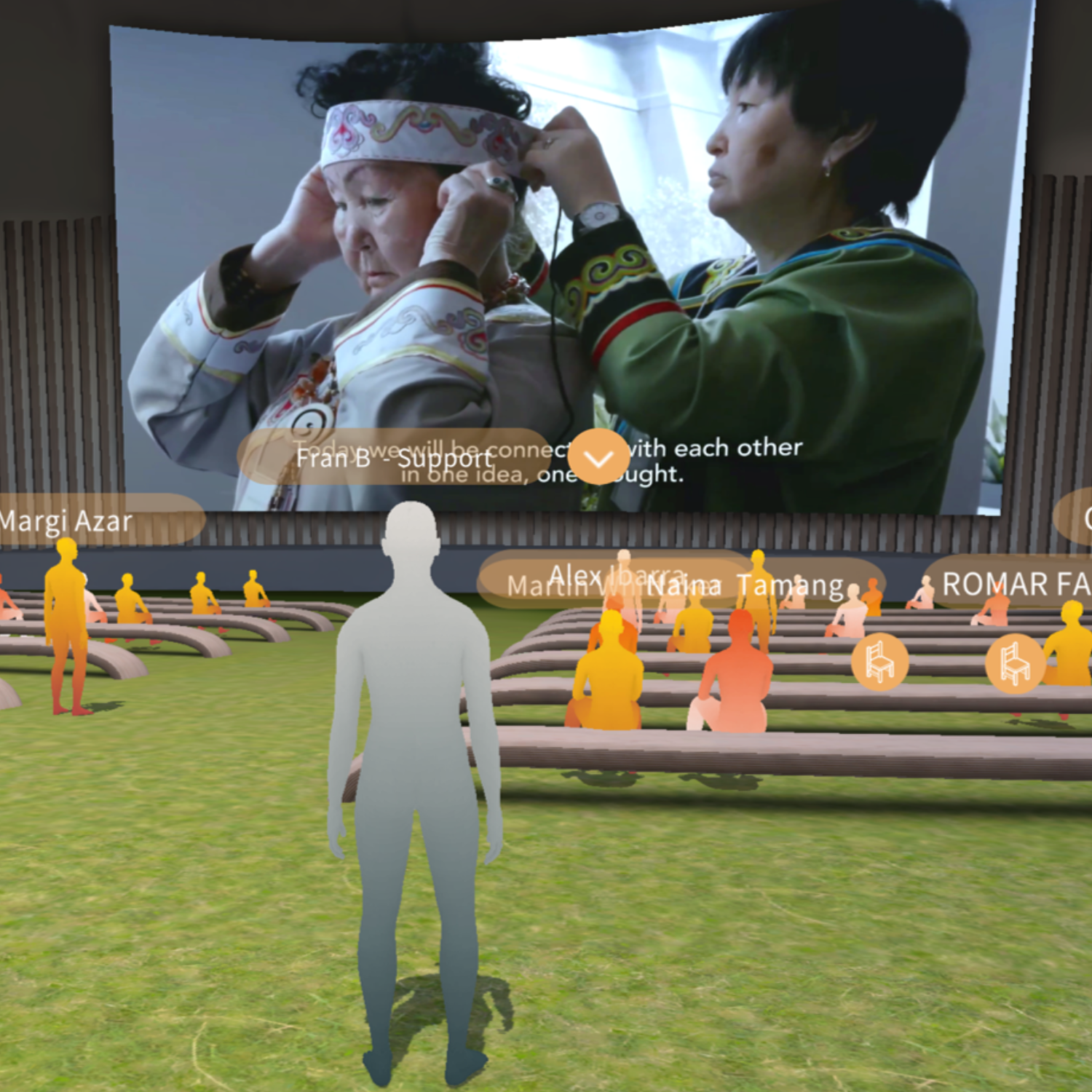 Main stage of Enso 3D virtual platform, launched by The Assembly Events.